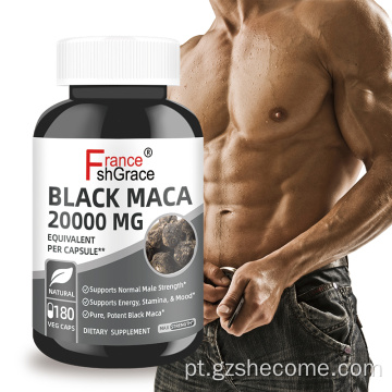 Cápsulas de maca preta aumentam a energia das melhores cápsulas pretas